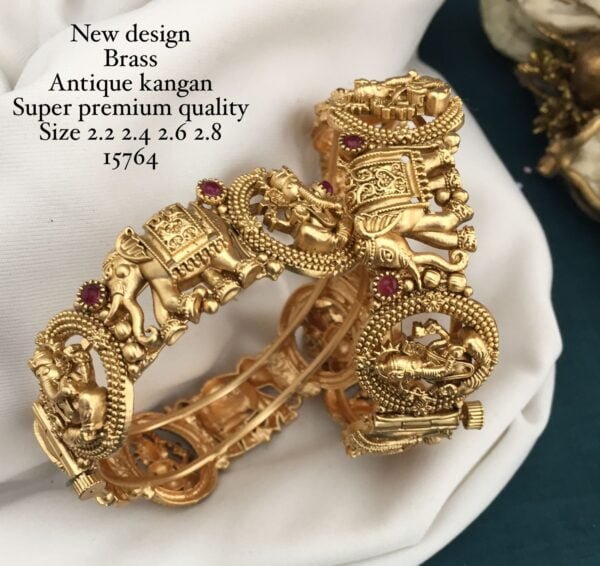 ELEPHANT OPENABLE BRASS BANGLES