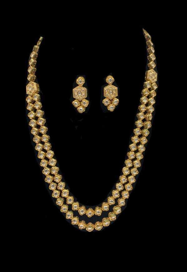 LONG LAYERED KUNDAN NECKLACE