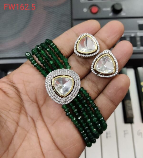 EMERALD UNCUT KUNDAN CHOKER