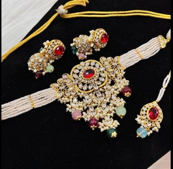 MULTI COLOUR KUNDAN CHOKER