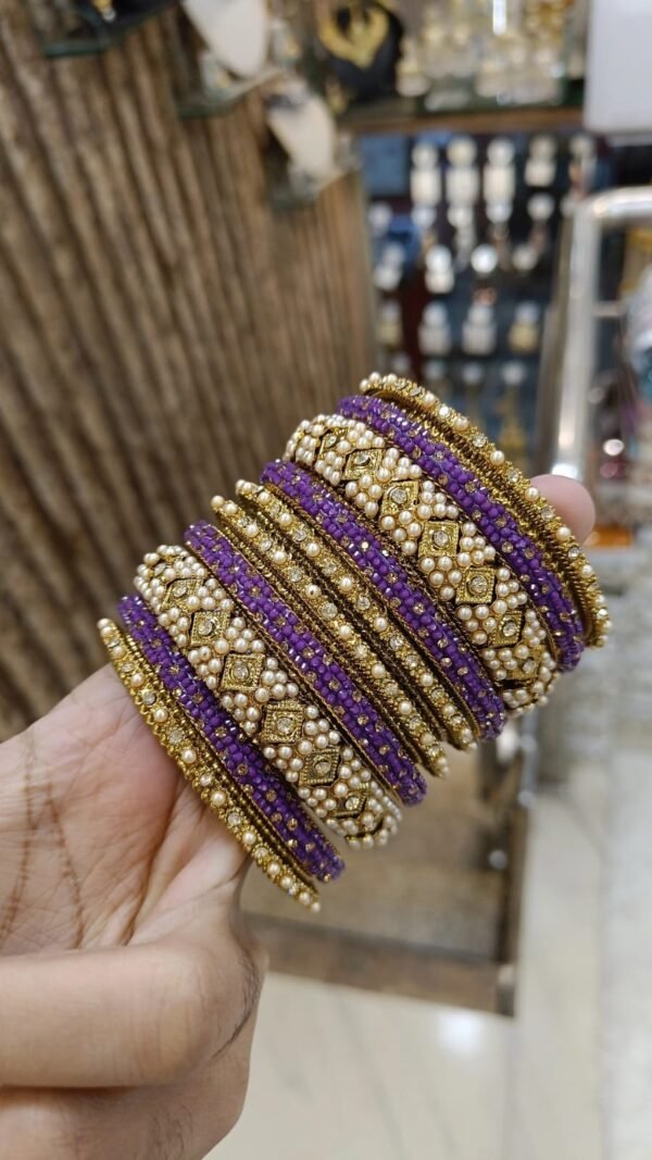 MOTI BANGLE SET