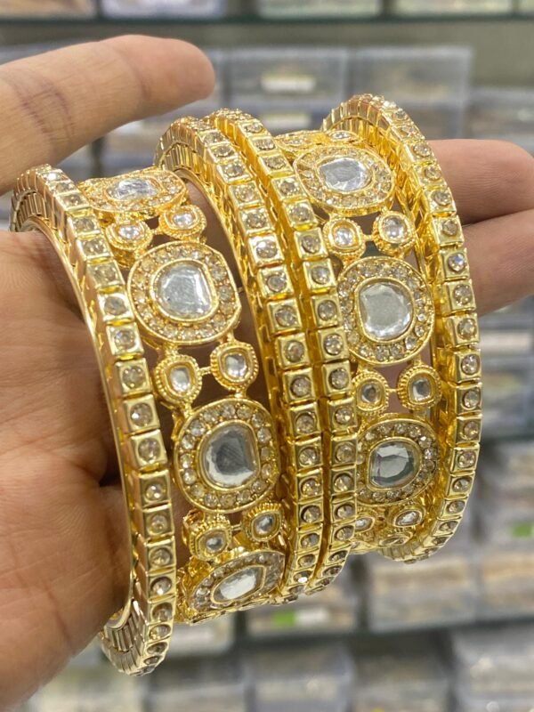 KUNDAN BANGLE SET