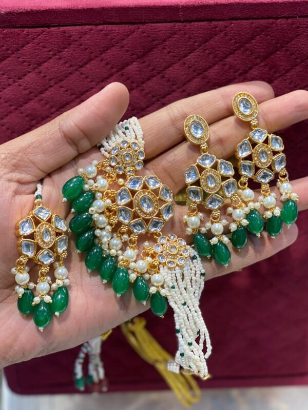 KUNDAN GREEN CHOKER SET