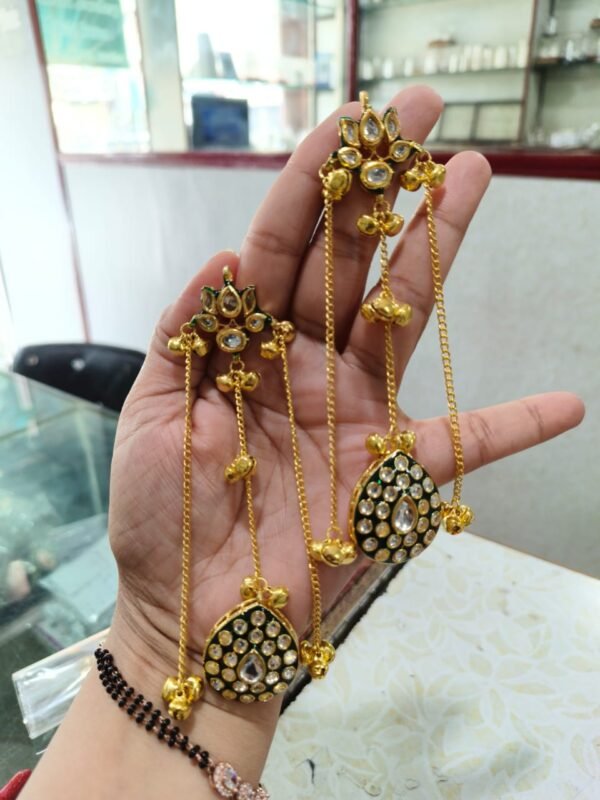 KUNDAN LONG EARRINGS