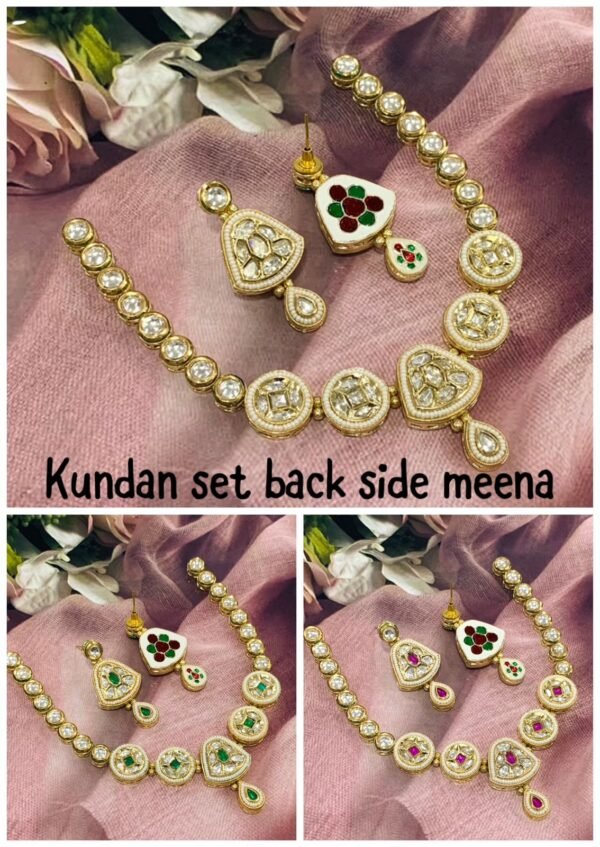 KUNDAN NECKLACE WITH EARRINGS